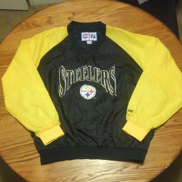 Vintage 90s🔥 Pittsburgh Steelers ✨ Logo 7 Jacket Windbreaker XL 🏈 🏟️  Vtg 💎 - Picture 1 of 14